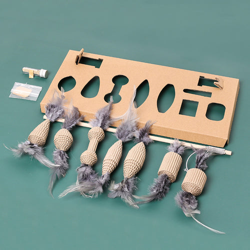  Entertaining Seven-Piece Cat Toy Set cashymart