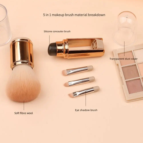  Eye Shadow Brush Set 5 in 1 Makeup Brushes cashymart