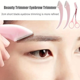  Eyebrow Trimmer Set With Razor And Scissors cashymart