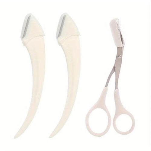  Eyebrow Trimmer Set With Razor And Scissors cashymart