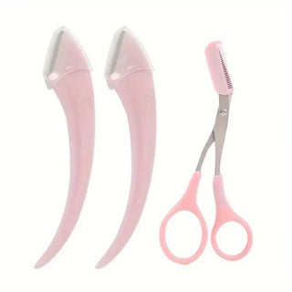  Eyebrow Trimmer Set With Razor And Scissors cashymart
