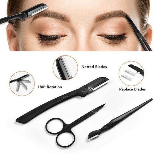  Eyebrow Trimmer Set with Scissors and Tweezers cashymart