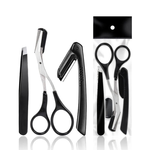  Eyebrow Trimmer Set with Scissors and Tweezers cashymart