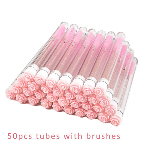  Eyelash Brush Tubes Reusable Makeup Wands cashymart
