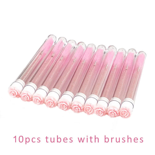  Eyelash Brush Tubes Reusable Makeup Wands cashymart