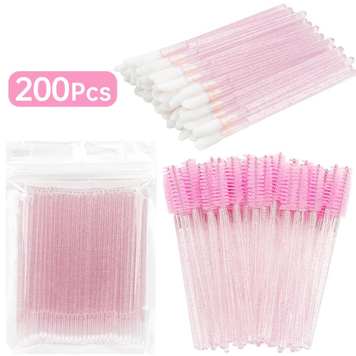  Eyelash Extension Makeup Brush Set 200 Pcs cashymart