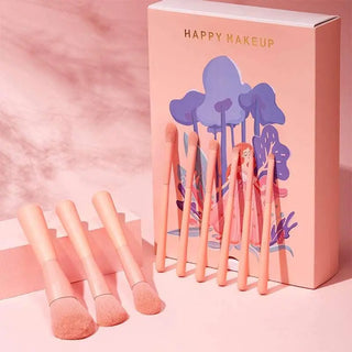  FEIYAN 9pcs Pink Makeup Brushes Set cashymart