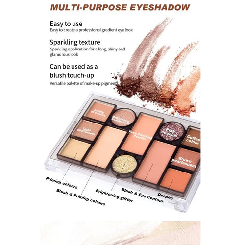  Face Makeup Powder Palette 12 Colors Matte Pearl cashymart