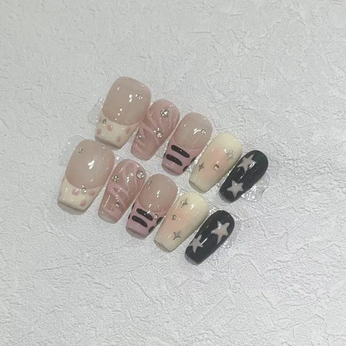  False Nails Full Cover Press On Blusher Set cashymart