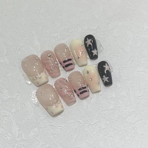  False Nails Full Cover Press On Blusher Set cashymart