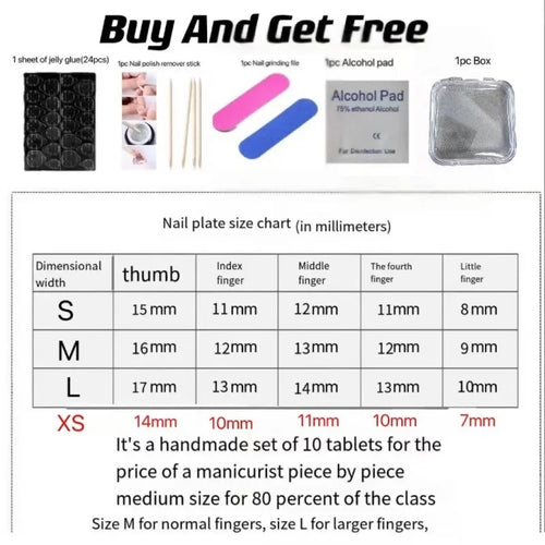  False Nails Full Cover Press On Blusher Set cashymart