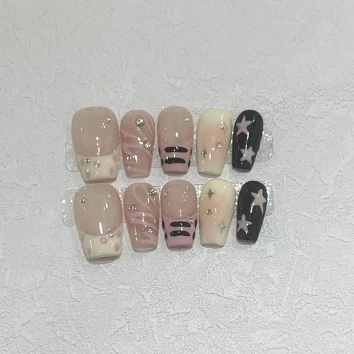  False Nails Full Cover Press On Blusher Set cashymart