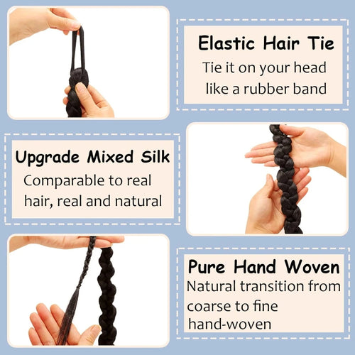  Fashion Braided Ponytail Hair Extensions cashymart