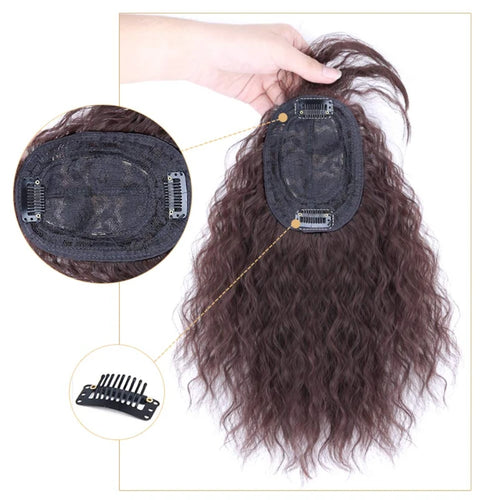  Fashion Curly Topper Clip in Hairpiece for Women cashymart