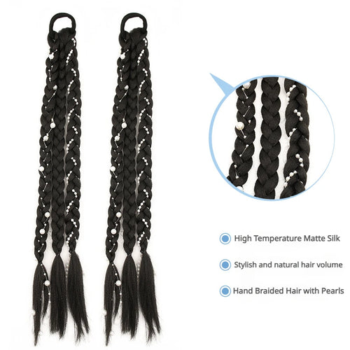 Fashion Cute Braid Head Rope Wig for Girls cashymart