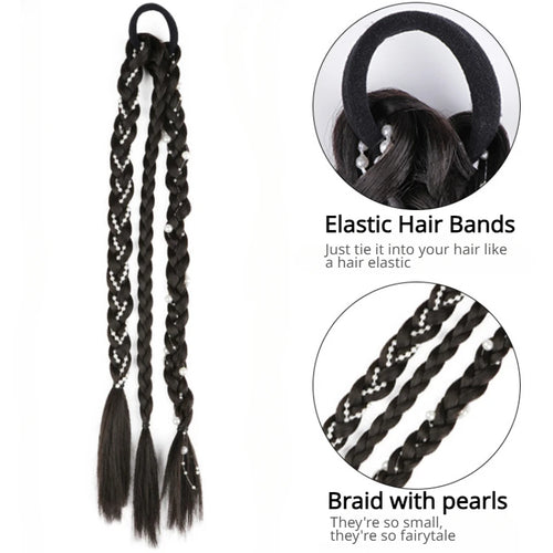  Fashion Cute Braid Head Rope Wig for Girls cashymart