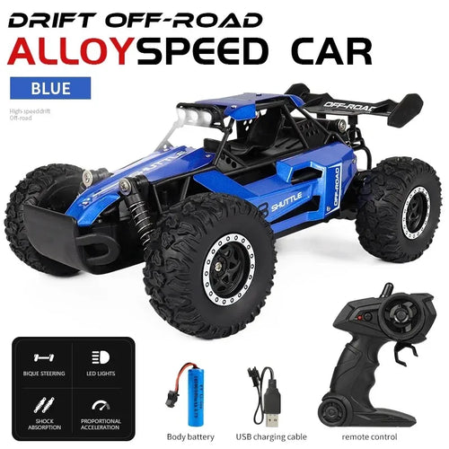  Fast & Fun 1:16 LED Remote Control Off-Road Car for Kids cashymart