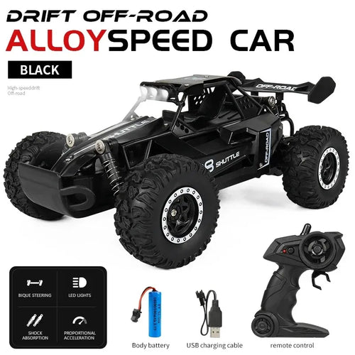  Fast & Fun 1:16 LED Remote Control Off-Road Car for Kids cashymart