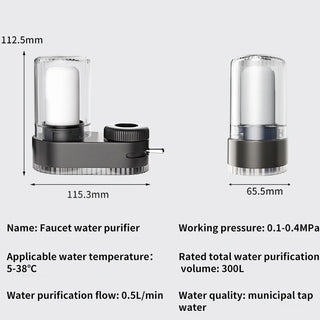  Faucet Tap Water Purifier With Removable Filter cashymart