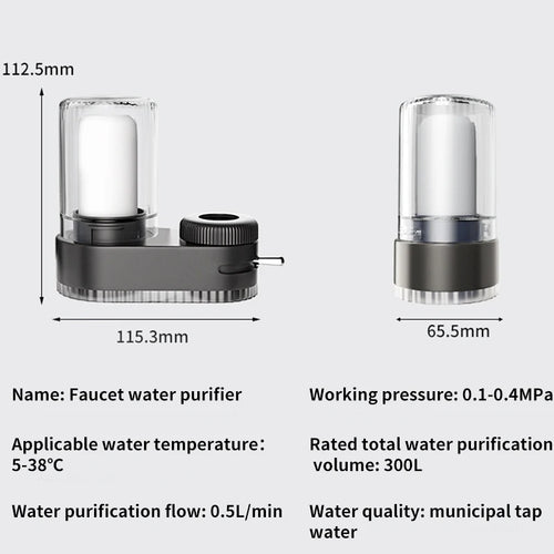  Faucet Tap Water Purifier With Removable Filter cashymart