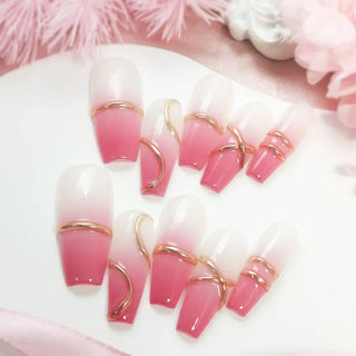  Festive Snowflake Press-On Nails cashymart