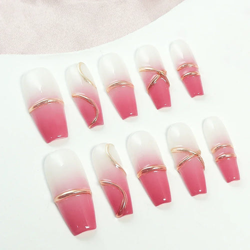  Festive Snowflake Press-On Nails cashymart