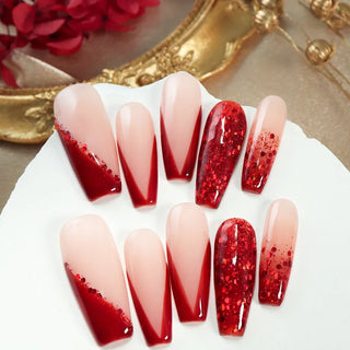  Festive Snowflake Press-On Nails cashymart