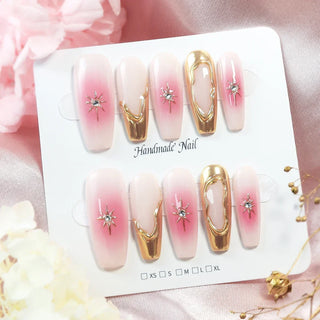 Festive Snowflake Press-On Nails cashymart