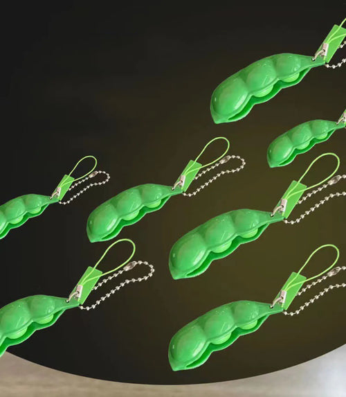  Fidget Toy Edamame Squeeze Keychain cashymart