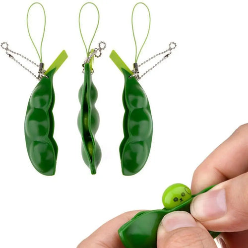  Fidget Toys Pack Edamame Stress Relief Keychain cashymart