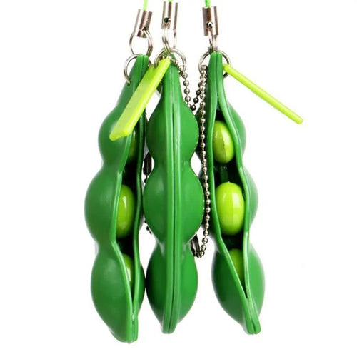  Fidget Toys Pack Edamame Stress Relief Keychain cashymart