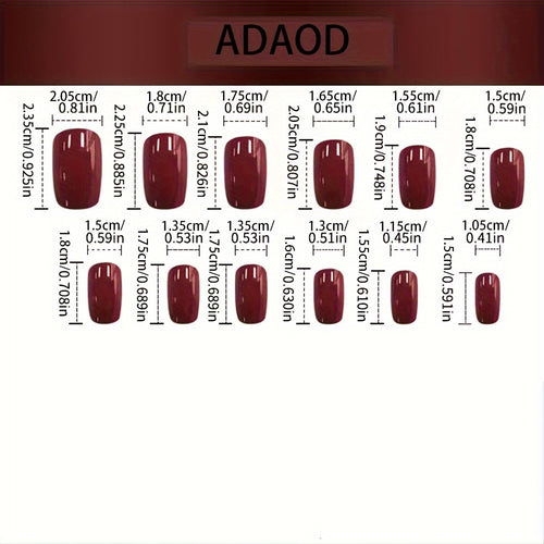  Flame Design Press-On Nails cashymart
