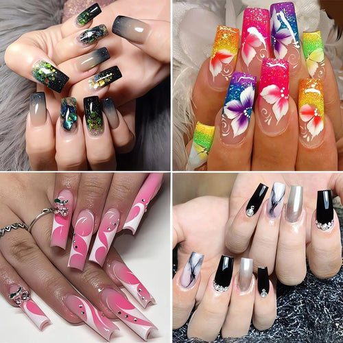  Floral Nail Art Press-Ons cashymart