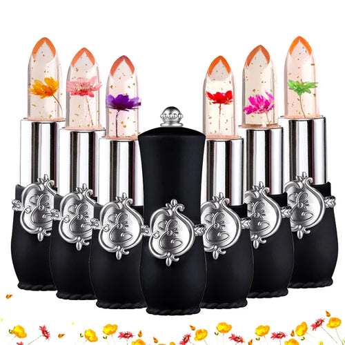  Flower Jelly Lipstick Set Color Changing Moisturizing Lip Balm cashymart