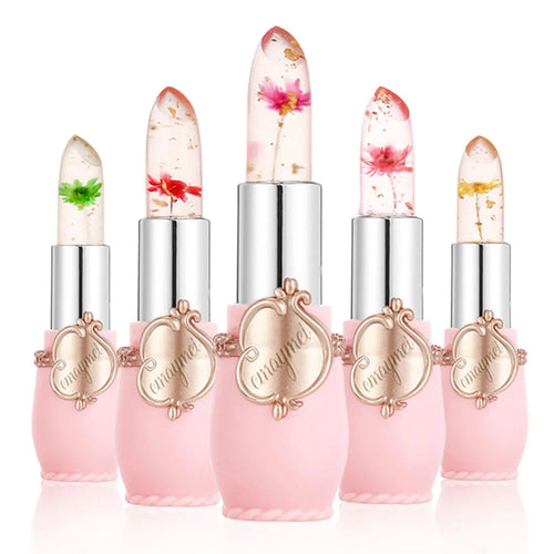  Flower Transparent Lipstick Moisturizer Crystal Jelly cashymart