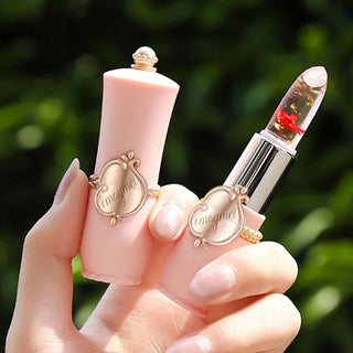  Flower Transparent Lipstick Moisturizer Crystal Jelly cashymart