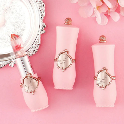  Flower Transparent Lipstick Moisturizer Crystal Jelly cashymart