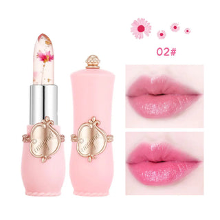  Flower Transparent Lipstick Moisturizer Crystal Jelly cashymart