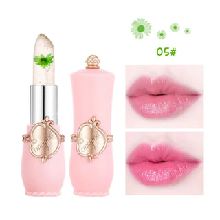  Flower Transparent Lipstick Moisturizer Crystal Jelly cashymart