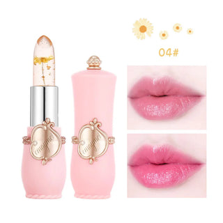  Flower Transparent Lipstick Moisturizer Crystal Jelly cashymart