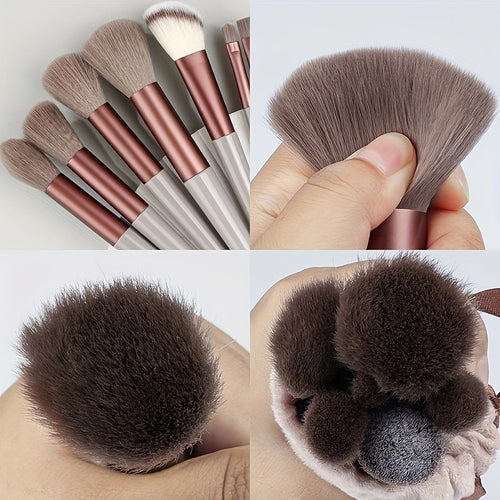  Fluffy Elegance Makeup Brush Set cashymart