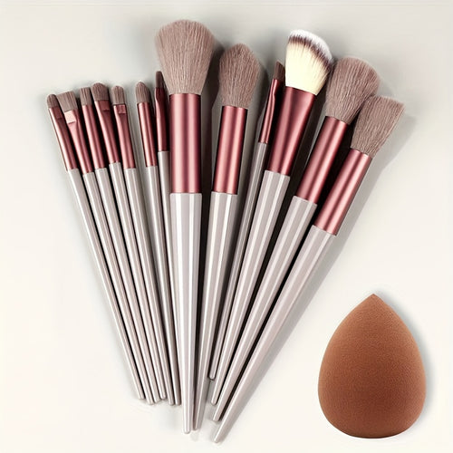  Fluffy Elegance Makeup Brush Set cashymart