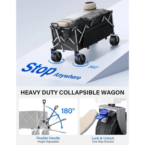  Folding Portable Cart Wagon cashymart