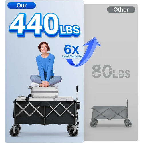  Folding Portable Cart Wagon cashymart