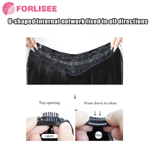  Forlisee Synthetic Long Curly Wig Extensions cashymart