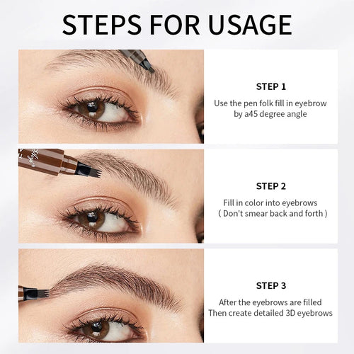  Four-Pronged Eyebrow Pencil Long Lasting Smudge Proof cashymart