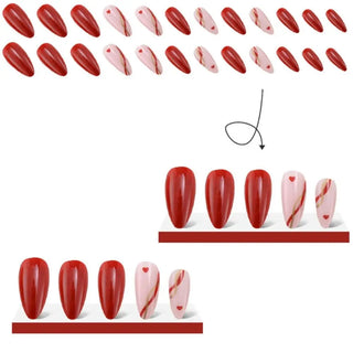  French Lemon Long Almond Press-On Nails cashymart