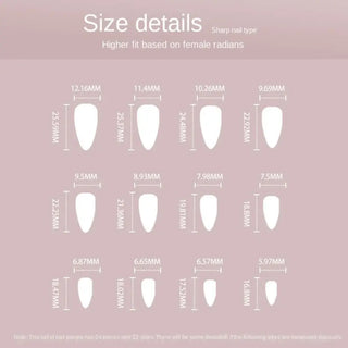  French Lemon Long Almond Press-On Nails cashymart