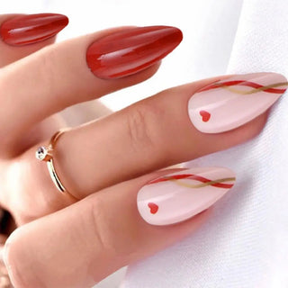  French Lemon Long Almond Press-On Nails cashymart