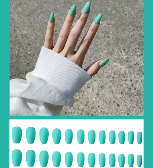  Frosted ballet fake nails cashymart